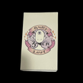 A sealed white deck box for 'Buiti's 3rd Eye Tarot' featuring a central illustration of a white ghost-like face with one eye and pink-purple decorative elements, set against a solid black background.