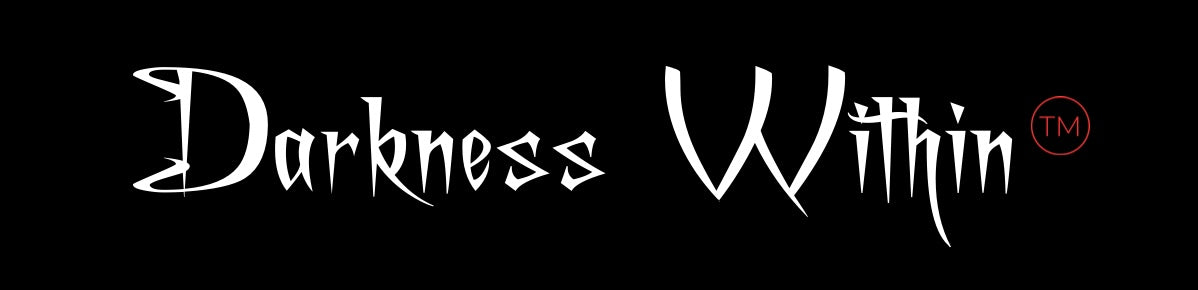 Black background with the words "Darkness Within" in red