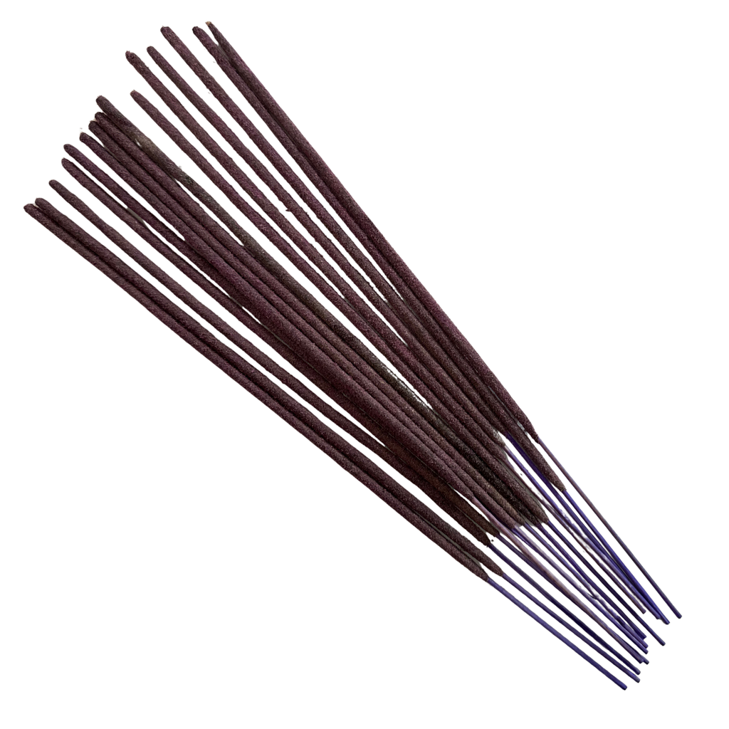 Hand rolled incense Sticks lavender by dark Indulgence fanned out 