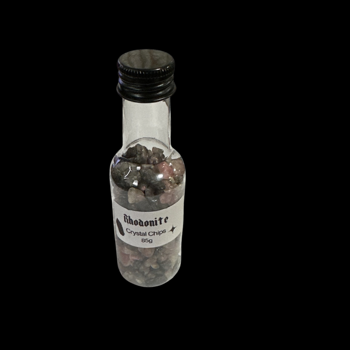 Spell Bottle Crystal Chips Rhodonite