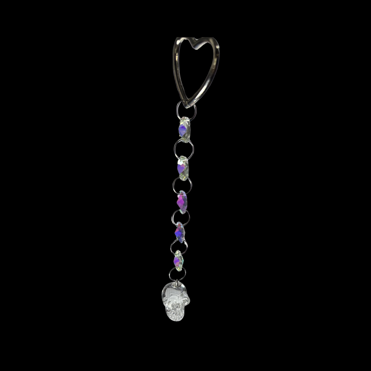 Skull Light Catcher Clear K9 Crystal