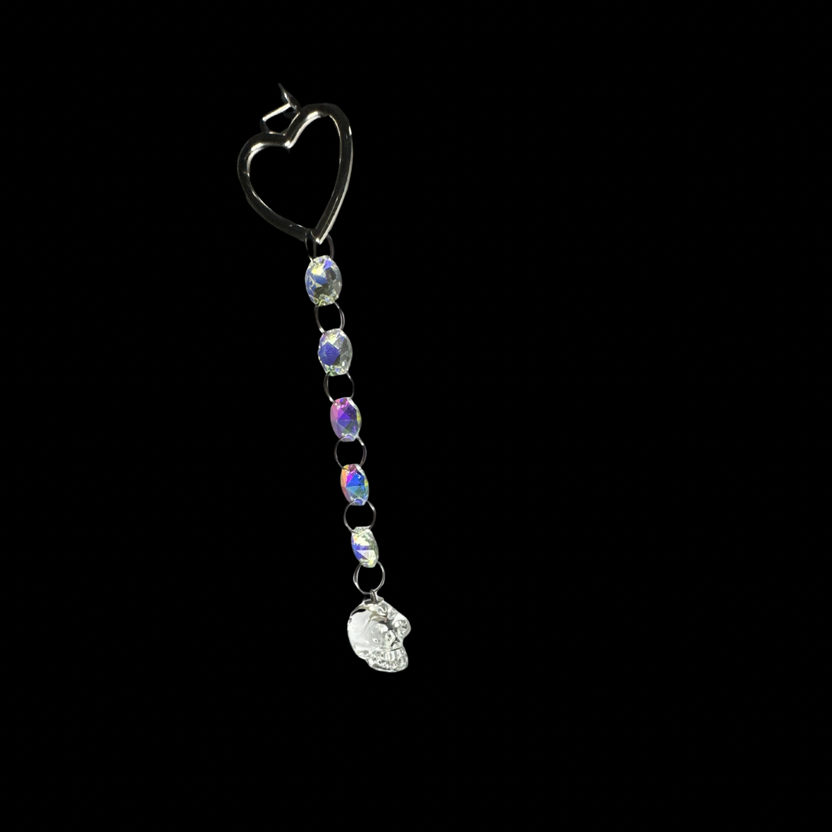Skull Light Catcher Clear K9 Crystal