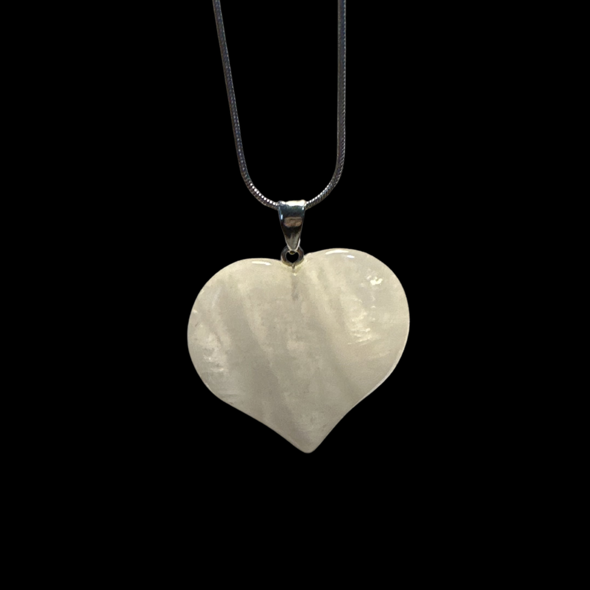 Heart Pendant Clear Quartz
