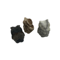 Mini Crystal Owl figures carved from assorted crystals in black, brown, and gray.