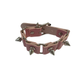 Goth Spike Studded Wrist Cuff Pink