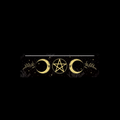 Triple Moon Tarot Card Reflection Stand